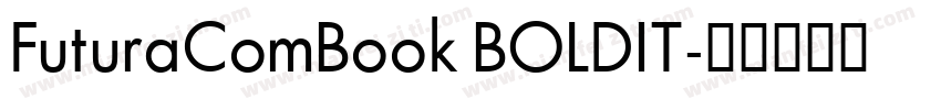 FuturaComBook BOLDIT字体转换